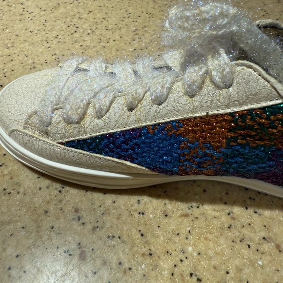 P448 Sneaker new NEWin BOX 37 plaid metallic - Picture 3 of 16